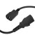 GCR Кабель питания PROF удлинитель 1.0m, С13 - С14, черный, 3*1,0mm, GCR-54335 Greenconnect GCR-54335