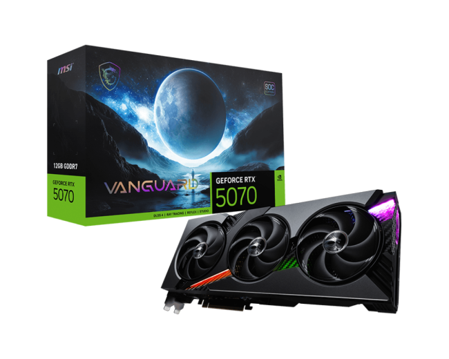 Видеокарта MSI GeForce RTX 5070 12G VANGUARD SOC