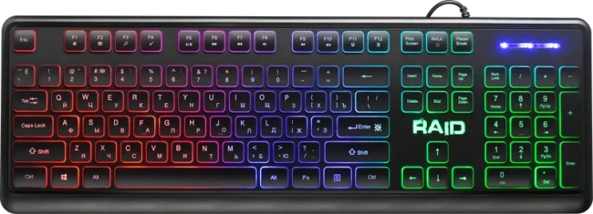 Defender Проводная игровая клавиатура Raid GK-778DL RU, Rainbow,104 кнопки Defender Raid GK-778DL