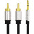 Кабель Vention аудио Jack 3,5 mm M/2RCA M - 1,5м Черный Кабель Vention 2RCA(m)/mini jack 3.5 mm(m) - 1.5 м (P550AC150-S)