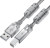 GCR Кабель PROF 0.75m USB 2.0, AM/BM, прозрачный, ферритовые кольца, 28/24 AWG, экран, армированный, морозостойкий, GCR-52421 Greenconnect USB 2.0 Type-AM - USB 2.0 Type-BM 0.75м