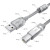 GCR Кабель PROF 0.75m USB 2.0, AM/BM, прозрачный, ферритовые кольца, 28/24 AWG, экран, армированный, морозостойкий, GCR-52421 Greenconnect USB 2.0 Type-AM - USB 2.0 Type-BM 0.75м