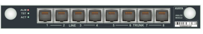 Плата аналоговых портов Avaya MM714B ANALOG 4+4 MEDIA MODULE