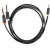 Кабель-адаптер Адаптер-переходник Telecom Jack 3.5 mm M/2 x jack 6.35 mm M (TAV6168-1.5M)