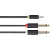 Кабель-адаптер Адаптер-переходник Telecom Jack 3.5 mm M/2 x jack 6.35 mm M (TAV6168-3M)