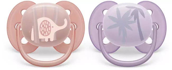 Пустышка ultra soft, слоник/пальмы, 0-6 мес., 2 шт. Пустышка ultra soft, слоник/пальмы, 0-6 мес., 2 шт.