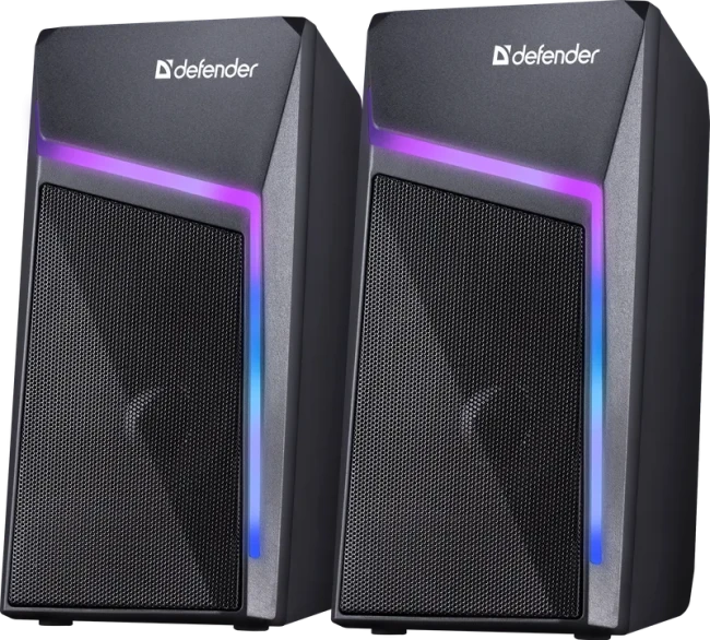 Defender Акустическая 2.0 система Stellar 6Вт, подсветка, питание от USB Defender 65043