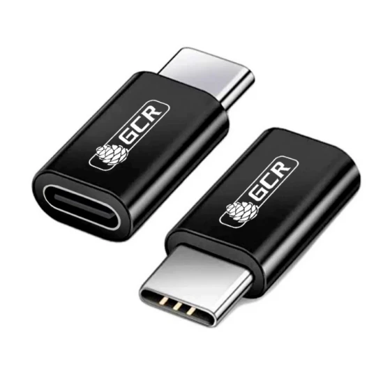 GCR Переходник USB 3.1 (USB 3.2 Gen 2) TypeC, M/F, черный, 100W/5А, 10 Гбит/с, 4K, AL корпус, GCR-54943 GreenConnect GCR-54943