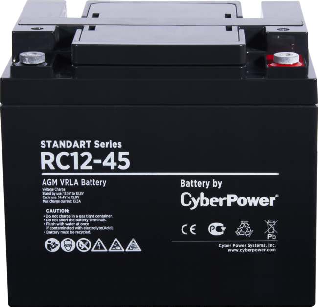 Батарея CyberPower Standart series RC 12-45 Батарея аккумуляторная для ИБП CyberPower Standart series RС 12-45