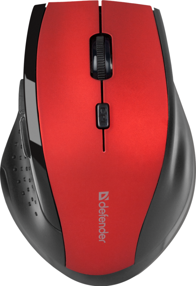 Defender Беспроводная оптическая мышь Accura MM-365 красный,6 кнопок, 800-1600 dpi Defender Accura MM-365 красный
