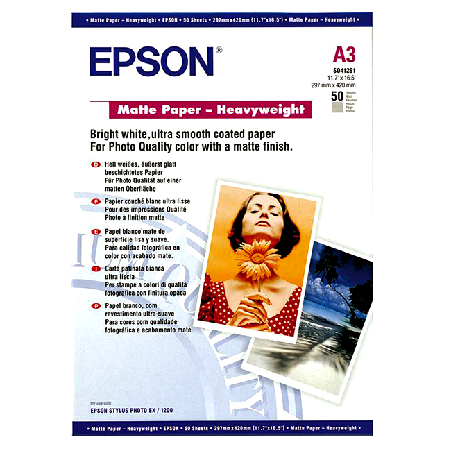 Бумага Epson Matte Paper-Heavyweight A3