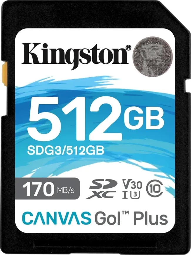 Карта памяти Kingston 512GB SDXC Canvas Go Plus 170R C10 UHS-I U3 V30 Kingston Canvas Go Plus SDG3/512GB