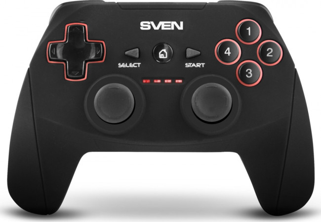 Беспроводной геймпад SVEN GC-2040 (11 кл. 2 мини-джойстика, D-pad, Soft Touch, PC/PS3/Xinput) Sven GC-2040