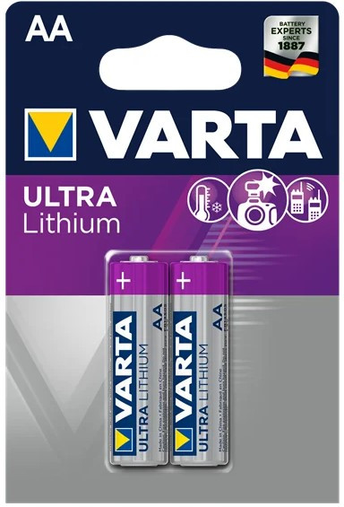 Батарейка AA Varta ULTRA FR6 AA BL2 Lithium 1.5V (6106) (2 / 20 / 200) (2 шт.)