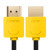 Greenconnect Кабель SLIM 1.5m HDMI 2.0, желтые коннекторы Slim, OD3.8mm, HDR 4:2:2, Ultra HD, 4K 60 fps 60Hz, 3D, AUDIO, 18.0 Гбит/с, 32/32 AWG, GCR-51575 Greenconnect HDMI (m) - HDMI (m) 1.5м