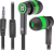 Defender Гарнитура для смартфонов Pulse 420 черный + зеленый, вставки Defender Pulse 420