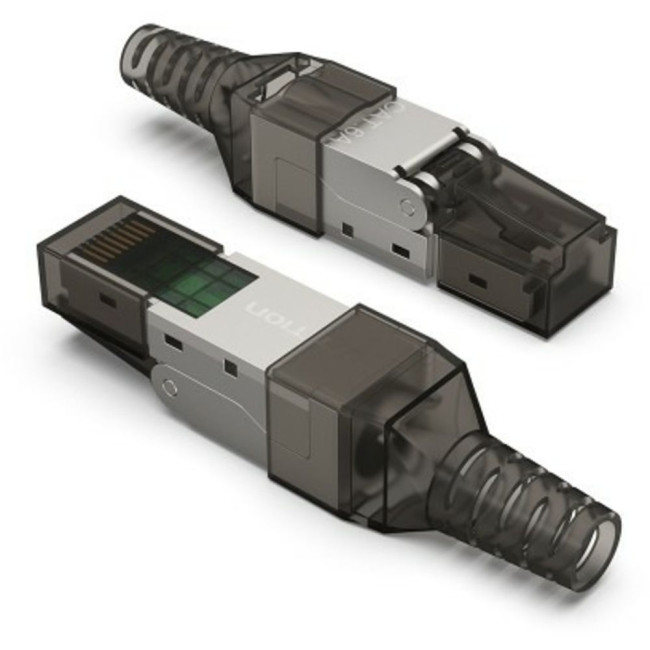 Разъем Vention полевой заделки RJ-45 (8P8C) под витую пару, для одножильного кабеля кат. 6а Разъем Vention IDIH0 полевой заделки RJ-45 (8P8C) под витую пару, для одножильного кабеля кат. 6а