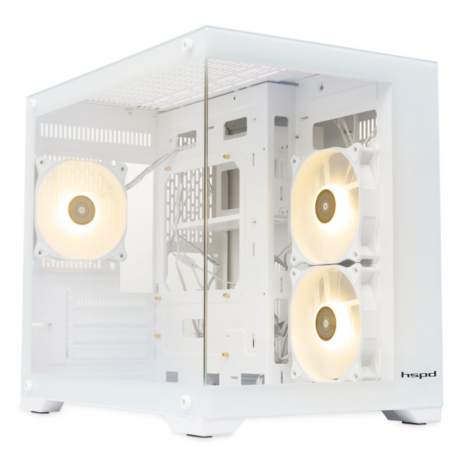 Корпус без блока питания HSPD F330-TGWH-ARGB