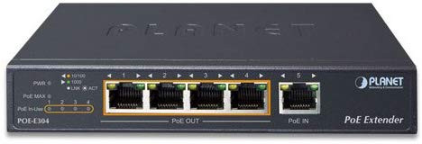 PoE расширитель Planet POE-E304