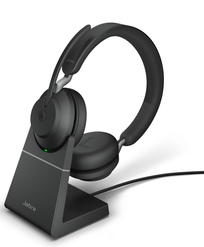 Гарнитура беспроводная Jabra Evolve2 65 - USB-A MS Teams Stereo with Charging Stand