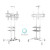 Мобильная стойка ONKRON на 1 ТВ ONKRON TS1552 White