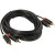 Кабель Vention аудио 2RCA M/2RCA M - 2м Чёрный Кабель Vention 2RCA(m)/2RCA(m) - 2 м (BCMBH)