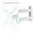Кронштейн ONKRON ONKRON M4 White