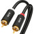 GCR Кабель 5.0m аудио 2 х RCA / 2 х RCA , GOLD, черный, GCR-53116 Greenconnect GCR-53116, 5 м