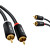 GCR Кабель 5.0m аудио 2 х RCA / 2 х RCA , GOLD, черный, GCR-53116 Greenconnect GCR-53116, 5 м