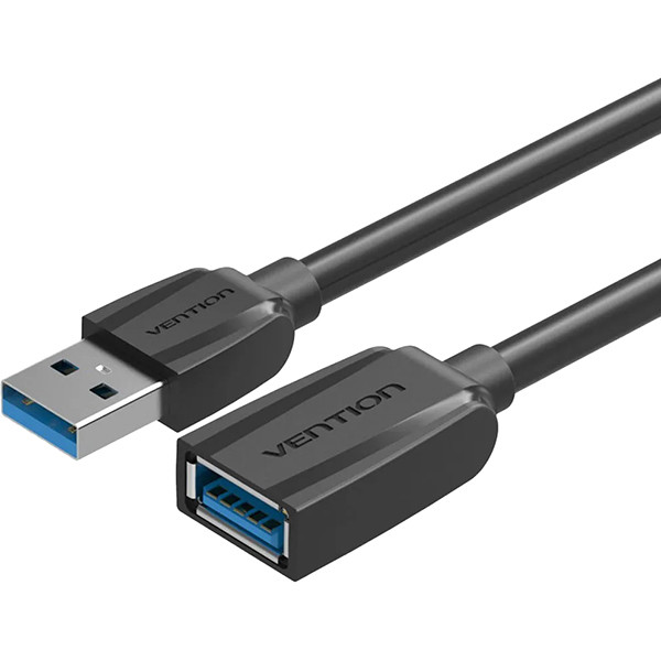 Кабель-удлинитель Vention USB 3.0 AM/AF - 1.5м Black Edition Кабель-удлинитель Vention USB 3.0 AM/AF - 1.5 м (VAS-A45-B150)