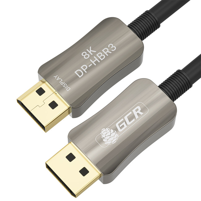 GCR Кабель 5.0m оптический DP v1.4 Ultra HD 8K 60Hz, 4K 144Hz, HBR3, 32.4 Гбит/с, GCR-54781 Greenconnect GCR-54781