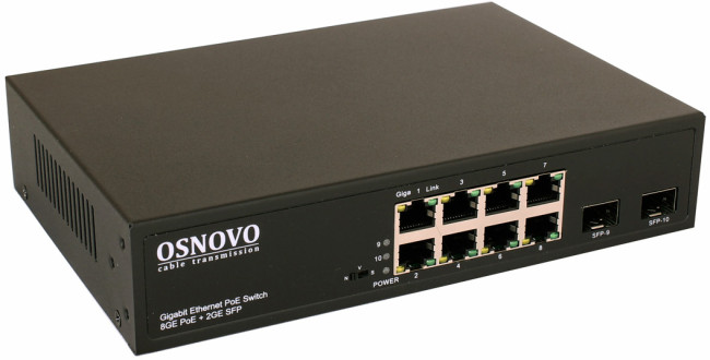 Коммутатор OSNOVO SW-80802(150W)
