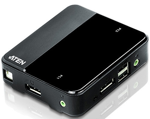 2-х портовый KVM-коммутатор с поддержкой USB, DisplayPort ATEN CS782DP