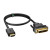Greenconnect Кабель HDMI-DVI 5.0m черный, OD7.3mm, 28/28 AWG, позолоченные контакты, 19pin AM / 24+1M AM double link, GCR-HD2DVI1-5.0m, тройной экран Greenconnect HDMI—DVI 19M / 25M double link