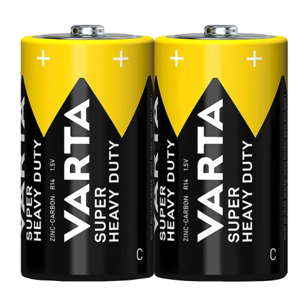 Элемент питания Varta SUPERLIFE R14 C Shrink 2 Heavy Duty 1.5V (2014) (2/24/120) (2 шт.)