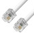 Greenconnect Телефонный шнур удлинитель для аппарата  0.5m GCR-TP6P4C-0.5m, 6P4C (джек 6p4c - jack 6p4c) белый Greenconnect RJ11 - RJ11 0.5м