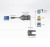 Конвертер, USB<=>RS-422/485, USB B-тип>4xDB9, Female>Male, без Б.П., (USB 2.0;с 1 шнуром A>B Male) ATEN UC485