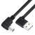 GCR Кабель 1.5m USB AM угловой левый/BM угловой левый, черный Greenconnect GCR-55685