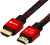 GCR Кабель 1.5m HDMI 2.0, BICOLOR нейлон, AL корпус красный, HDR 4:2:2, Ultra HD, 4K 60 fps 60Hz/5K*30Hz, 3D, AUDIO, 18.0 Гбит/с, 28AWG. GCR-52162 Greenconnect HDMI (m) - HDMI (m) 1.5м