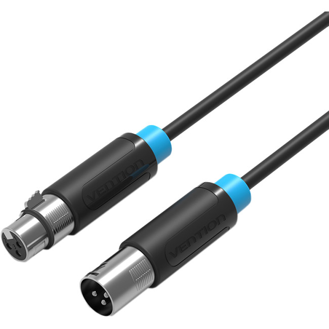 Кабель Vention аудио XLR M/XLR F - 1.5м Кабель Vention XLR(m)/XLR(f) - 1.5 м (BBFBG)