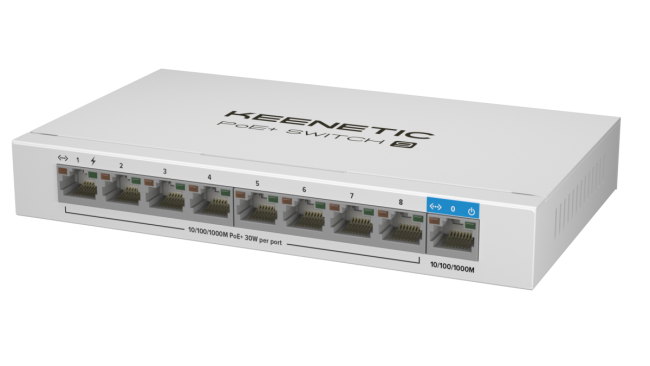 PoE+ коммутатор Keenetic PoE+ Switch 9