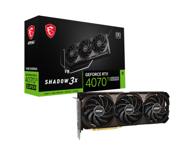 Видеокарта Видеокарта GeForce RTX 4070 Ti SUPER 16G SHADOW 3X OC