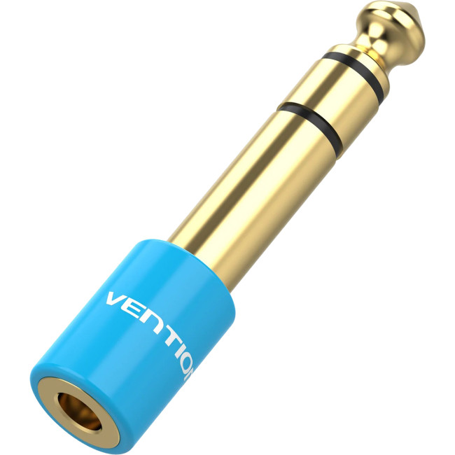 Переходник Vention Jack 3.5 mm F/6,5 mm M Переходник Vention mini Jack 3.5 mm F/Jack 6.5 mm M (VAB-S01-L)