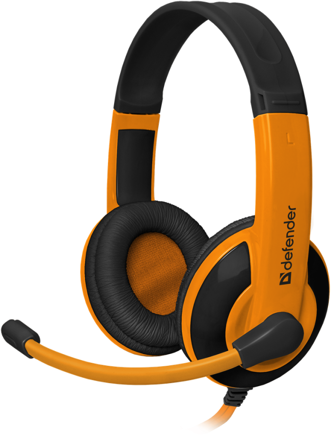 Defender Игровая гарнитура Warhead G-120 черный + оранжевый, кабель 2 м Defender Warhead G-120