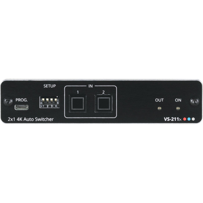 Коммутатор 2х1 HDMI с автоматическим переключением; коммутация по наличию сигнала, поддержка 4K60 4:4:4, деэмбедирование аудио Kramer VS-211X