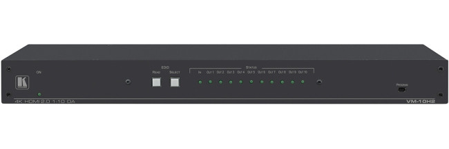 Усилитель-распределитель 1:10 HDMI; поддержка 4K60 4:4:4, HDMI 2.0 Kramer VM-10H2