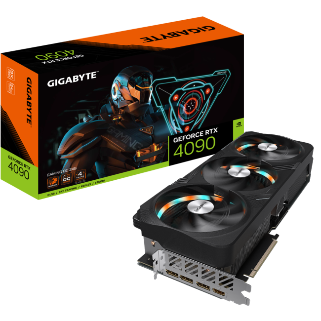 Видеокарта Видеокарта GIGABYTE GeForce RTX 4090 GAMING OC 24G (rev. 1.0 / 1.1) GV-N4090GAMING OC-24GD