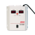 Стабилизатор POWERMAN AVS 1000P, ступенчатый регулятор, цифровые индикаторы уровней напряжения, 1000ВА, 110-260В, максимальный входной ток 7А, 2 евророзетки, IP-20, навесной,  185мм х 170мм х 100мм, 3.5 кг. POWERMAN AVS 1000P