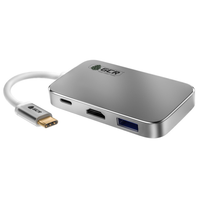 Greenconnect Адаптер-переходник Type C на HDMI+ USB3.0-разветвитель на 3 пота Greenconnect GCR-CHC3USB