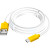 GCR Кабель 3.0m MicroUSB, белый, желтые коннекторы, быстрая зарядка, 28/24 AWG, GCR-53224 Кабель Greenconnect 3 м (GCR-53224)